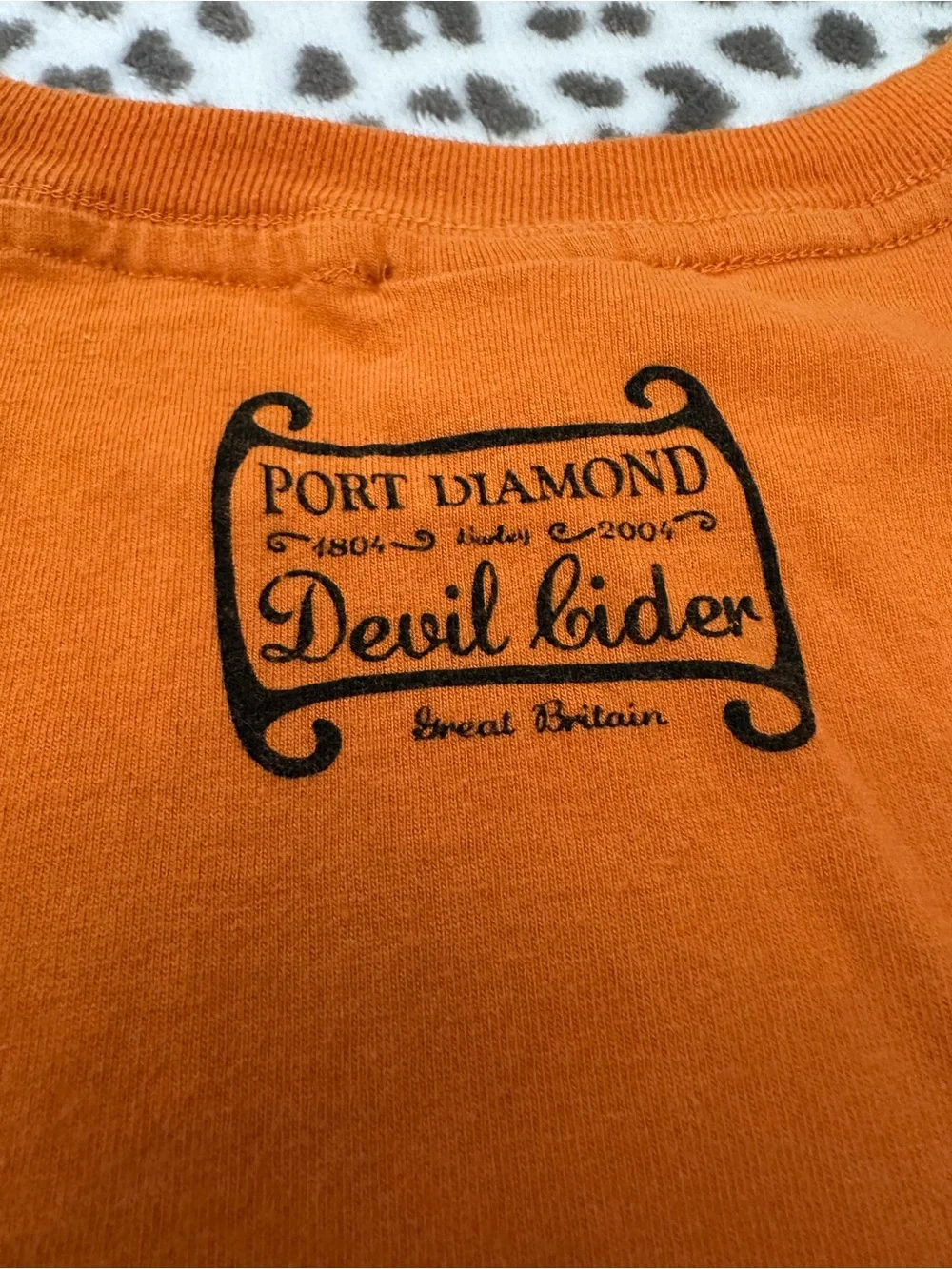 Y2K Old Navy Graphic Long Sleeve T-Shirt in Orange Size Large Men’s